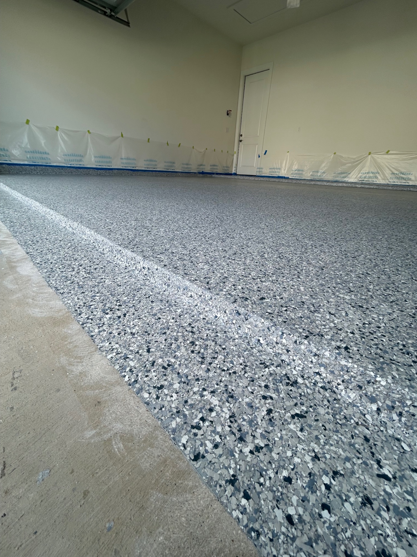 Indoor full flake epoxy floor example